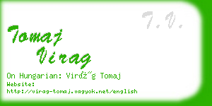 tomaj virag business card